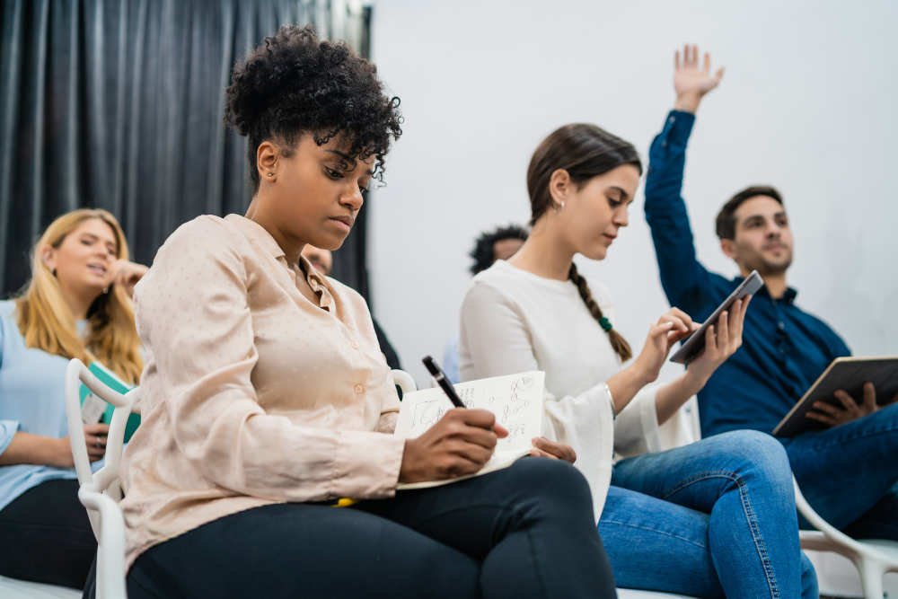 empreendedora conhecendo a conferência das partes